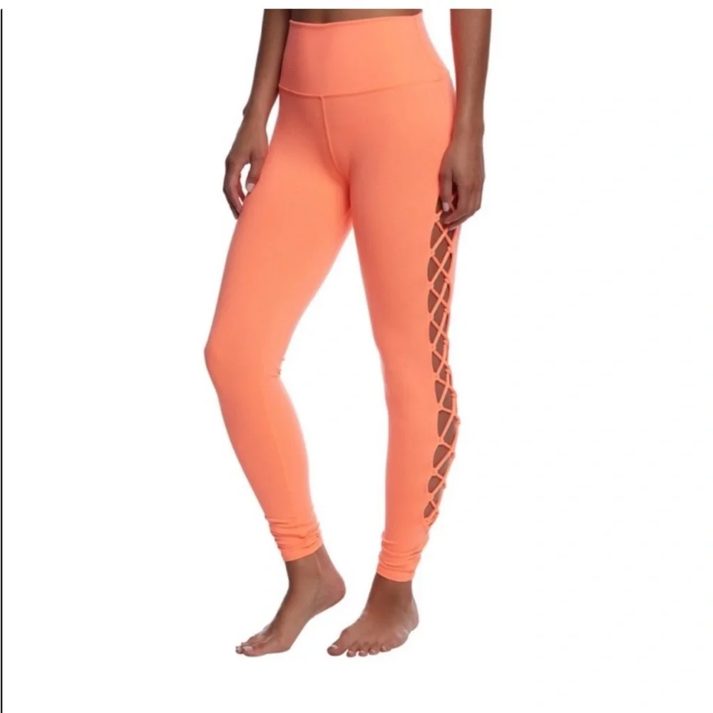 ALO YOGA Interlace High‎ Rise Leggings with Lace-Up Detailing on Legs